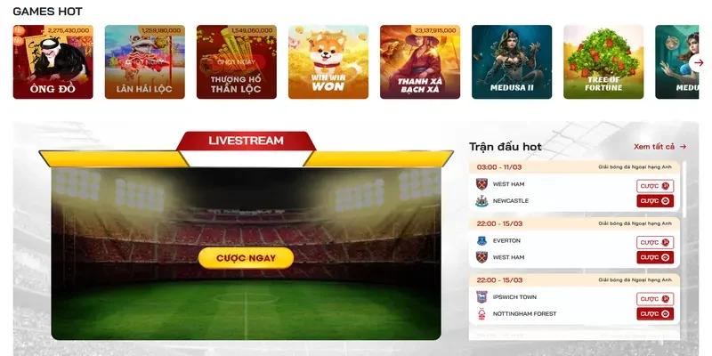 Các trò chơi tại nhà cái Red88