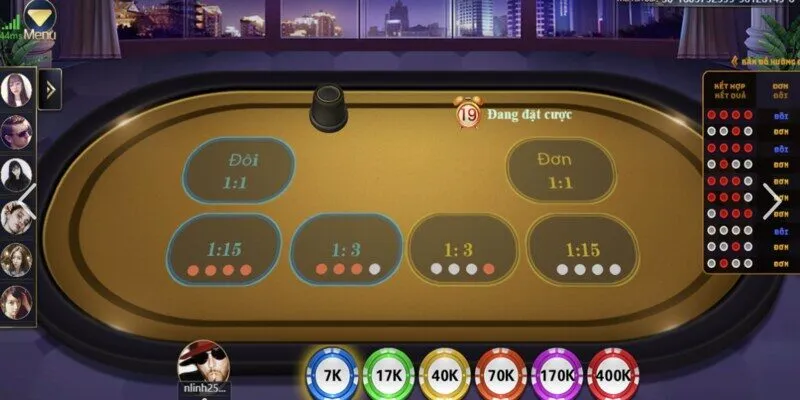 Giao diện bắt mắt, dễ thao tác là ưu điểm thu hút nhiều người tham gia Xóc Đĩa