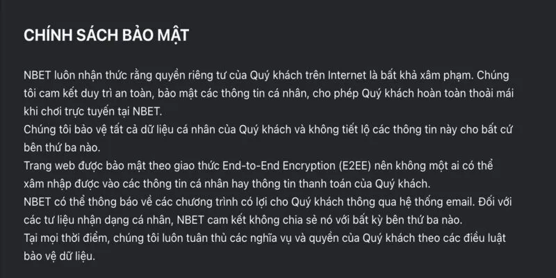 Hệ thống nhà cái bảo mật cực tốt