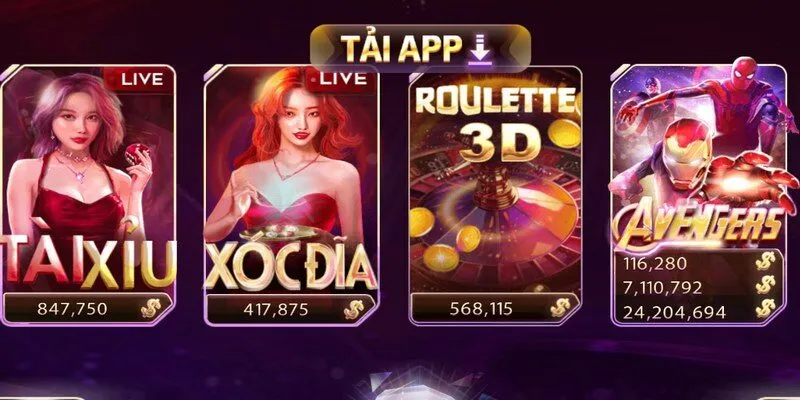 Tài xỉu là game chủ đạo hấp dẫn người chơi tại cổng game Gemwin